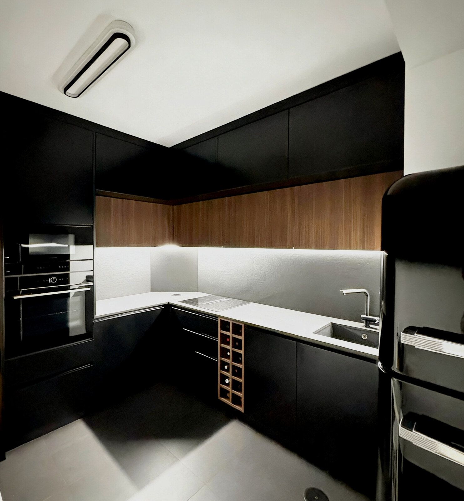 Cozinha: obra da Valora